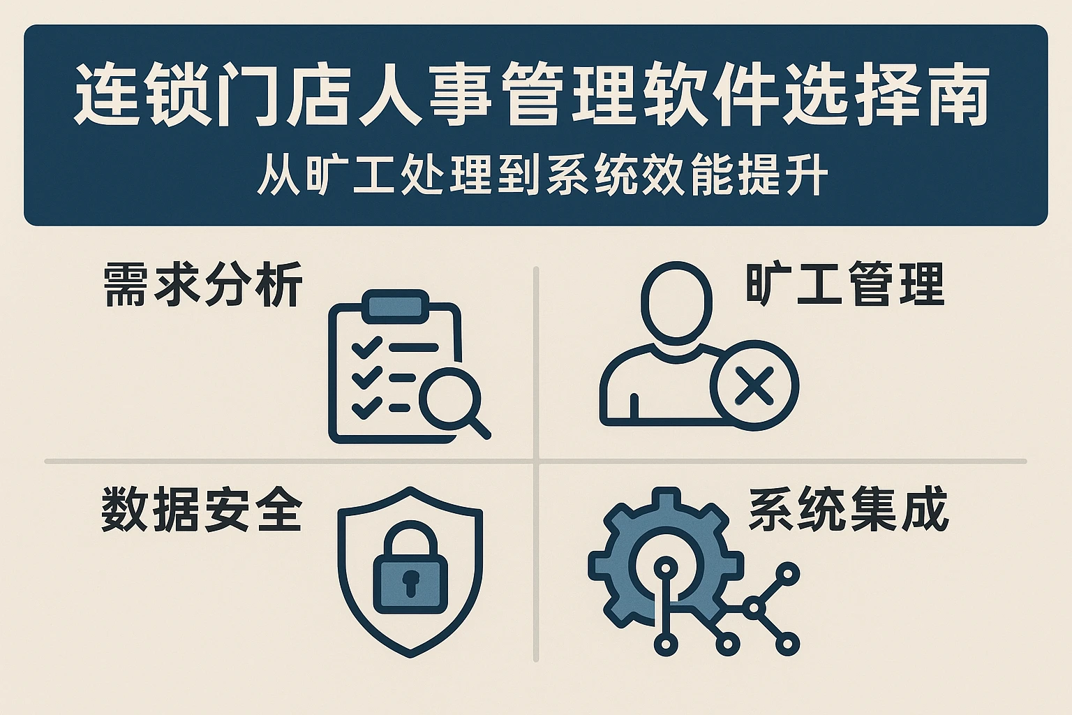 连锁门店人事管理软件选择指南：从旷工处理到系统效能提升