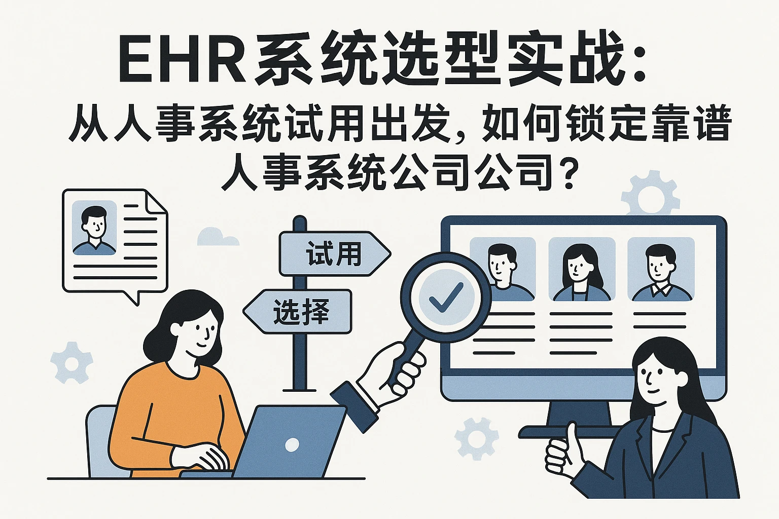 EHR系统选型实战：从人事系统试用出发，如何锁定靠谱人事系统公司？