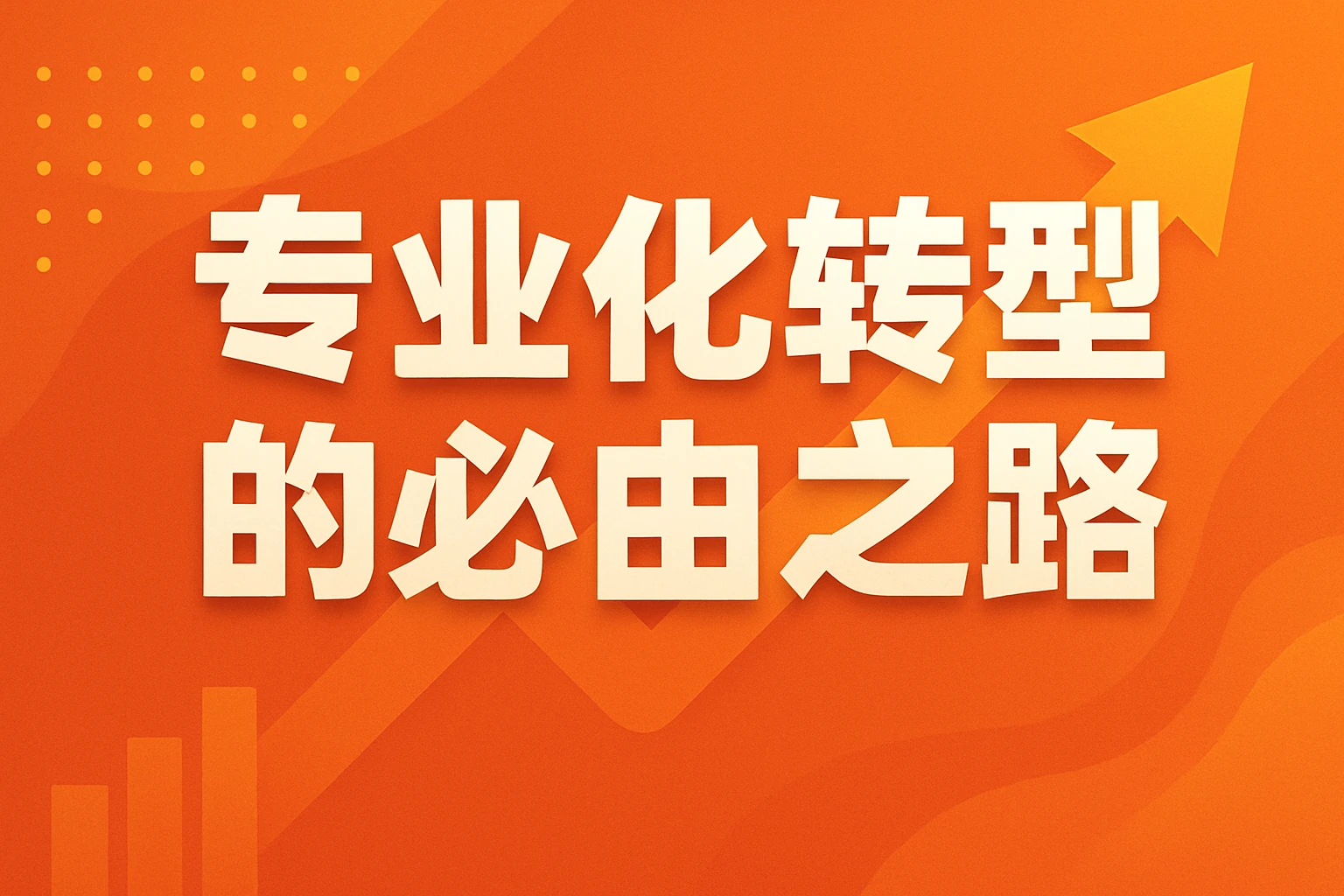 专业化转型的必由之路