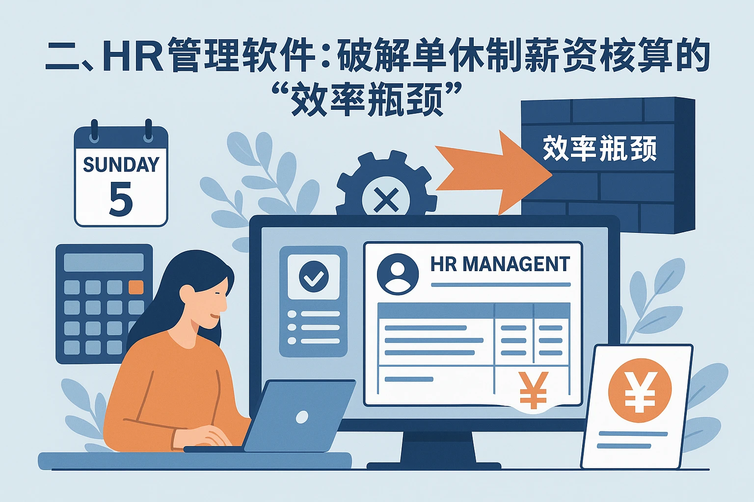 二、HR管理软件：破解单休制薪资核算的“效率瓶颈”