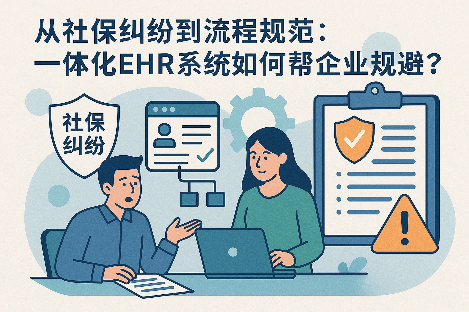 从社保纠纷到流程规范：一体化EHR系统如何帮企业规避人事风险？