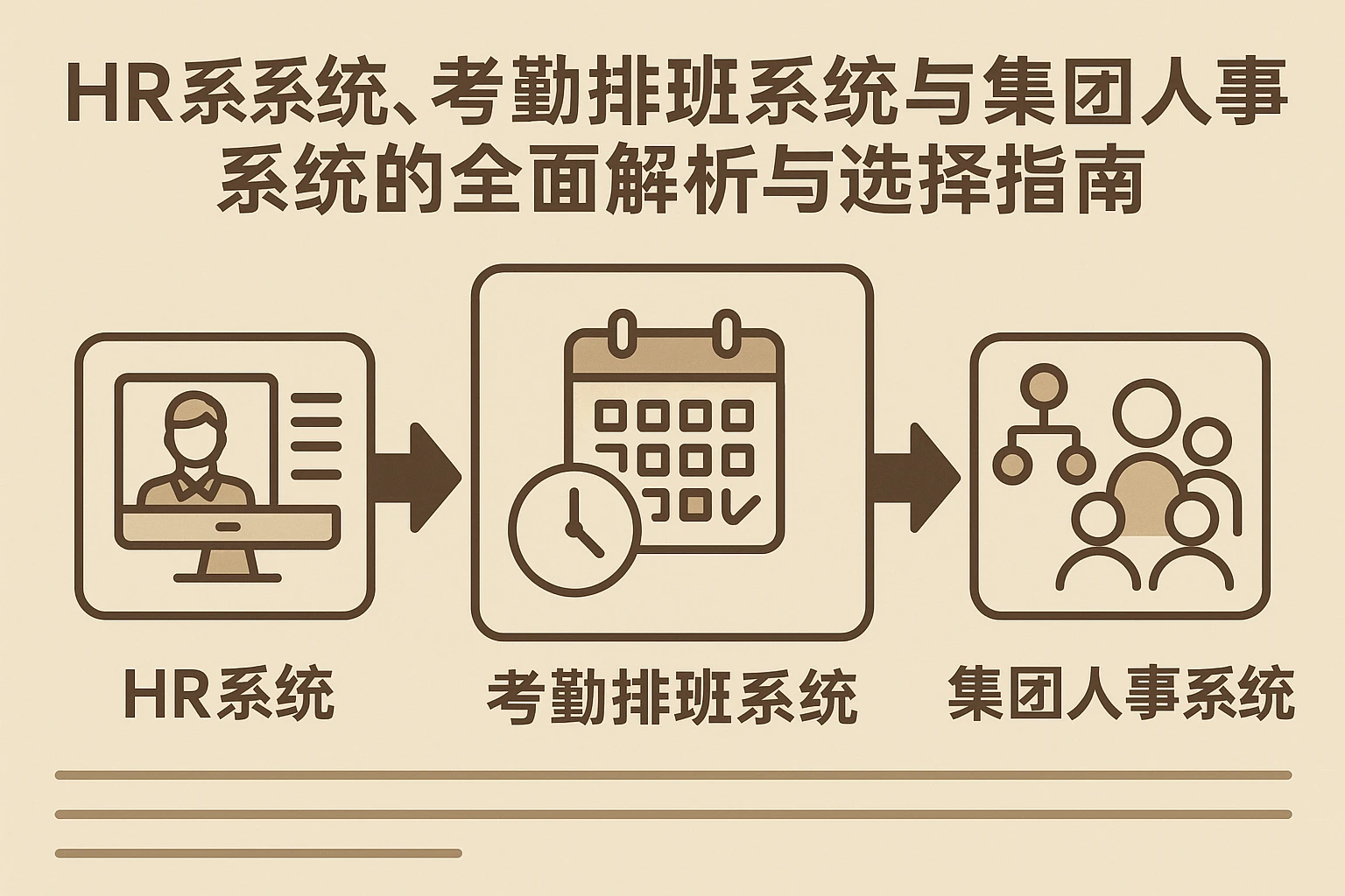 HR系统、考勤排班系统与集团人事系统的全面解析与选择指南
