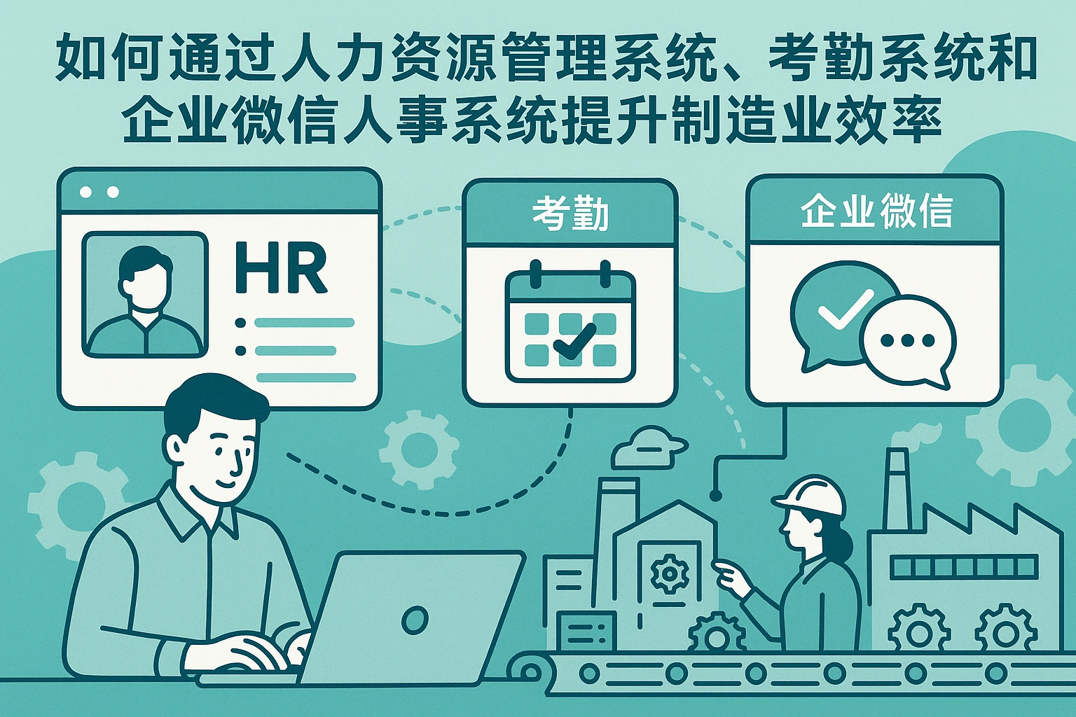 如何通过人力资源管理系统、考勤系统和企业微信人事系统提升制造业效率