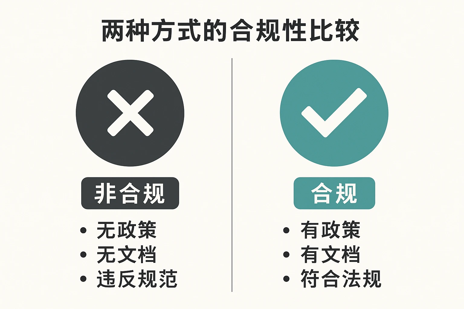 两种方式的合规性比较