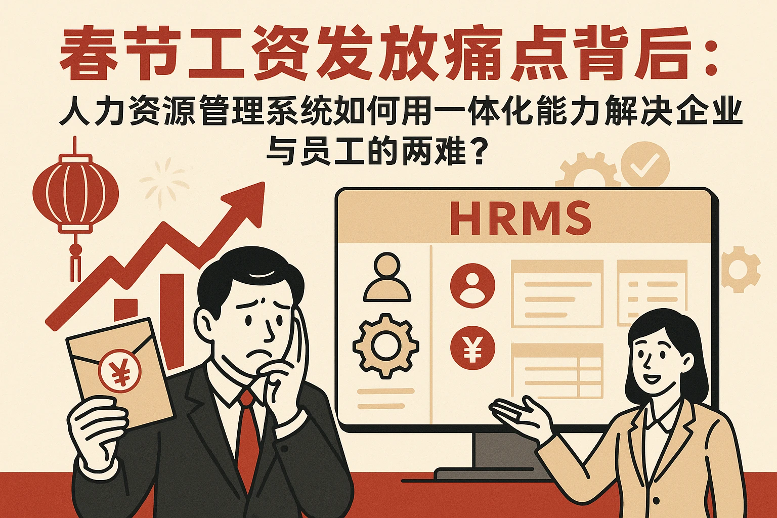 春节工资发放痛点背后:人力资源管理系统如何用一体化能力解决企业与员工的两难?
