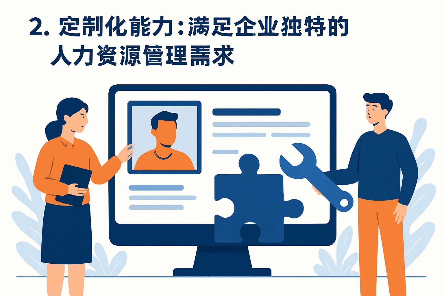 2. 定制化能力：满足企业独特的人力资源管理需求