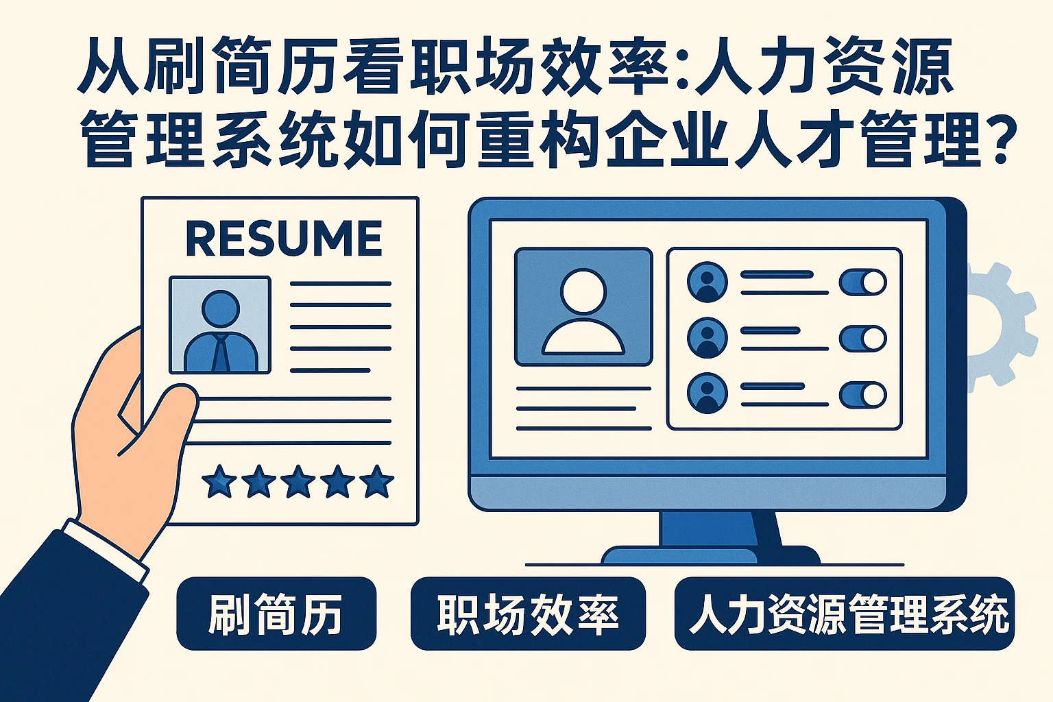 从刷简历看职场效率:人力资源管理系统如何重构企业人才管理?