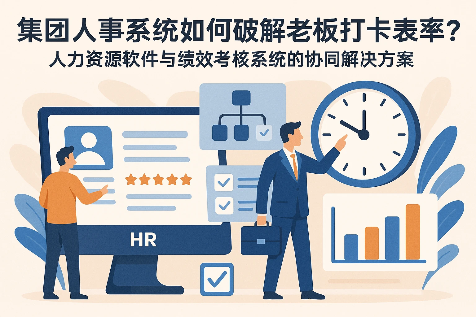 集团人事系统如何破解老板打卡表率难题?人力资源软件与绩效考核系统的协同解决方案