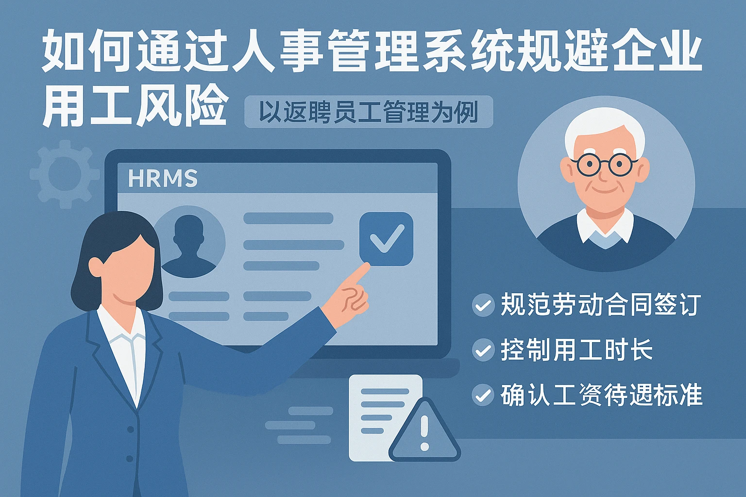 如何通过人事管理系统规避企业用工风险:以返聘员工管理为例