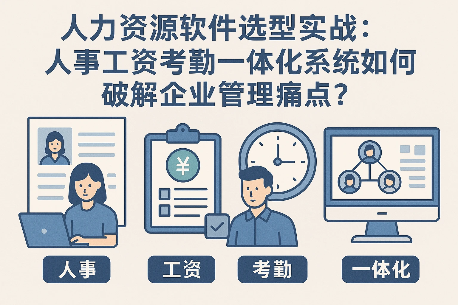 人力资源软件选型实战：人事工资考勤一体化系统如何破解企业管理痛点？