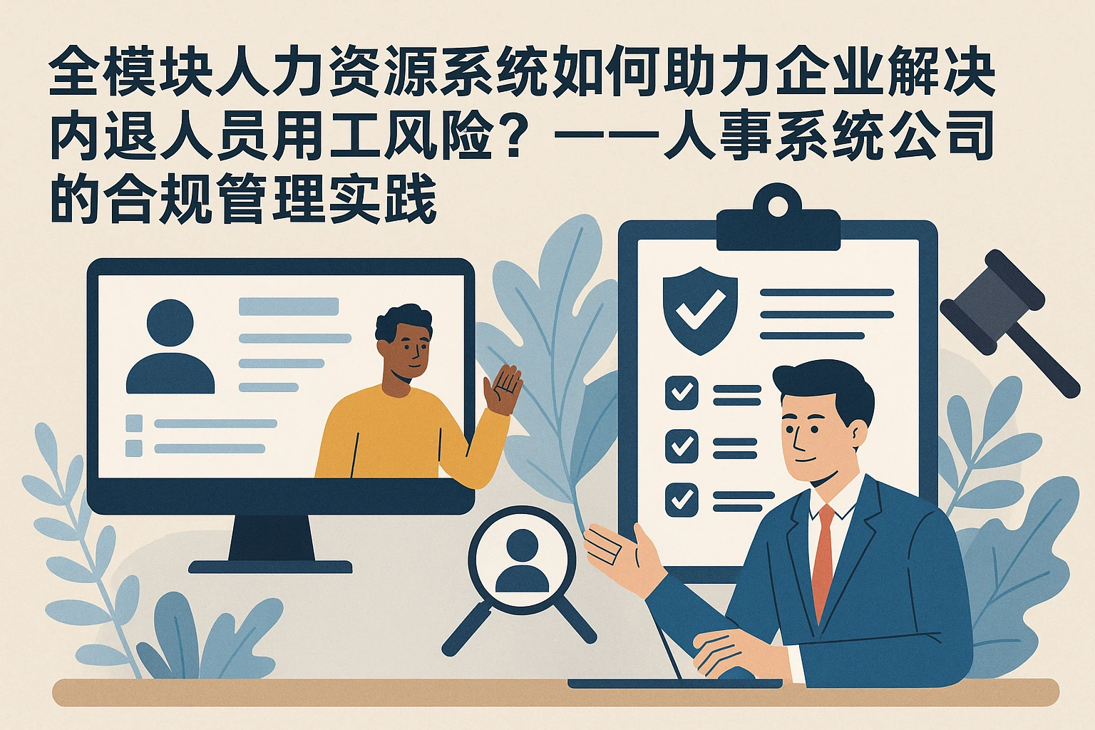 全模块人力资源系统如何助力企业解决内退人员用工风险?——人事系统公司的合规管理实践
