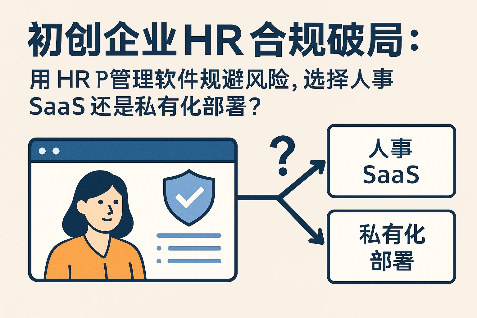 初创企业HR合规破局：用HR管理软件规避风险，选择人事SaaS还是私有化部署？