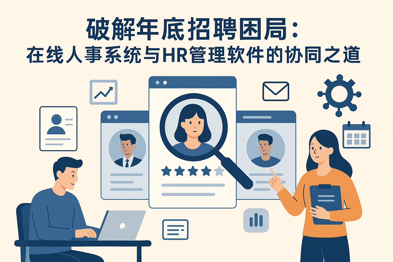 破解年底招聘困局：在线人事系统与HR管理软件的协同之道