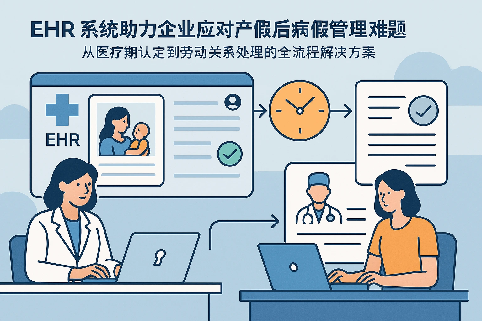EHR系统助力企业应对产假后病假管理难题——从医疗期认定到劳动关系处理的全流程解决方案