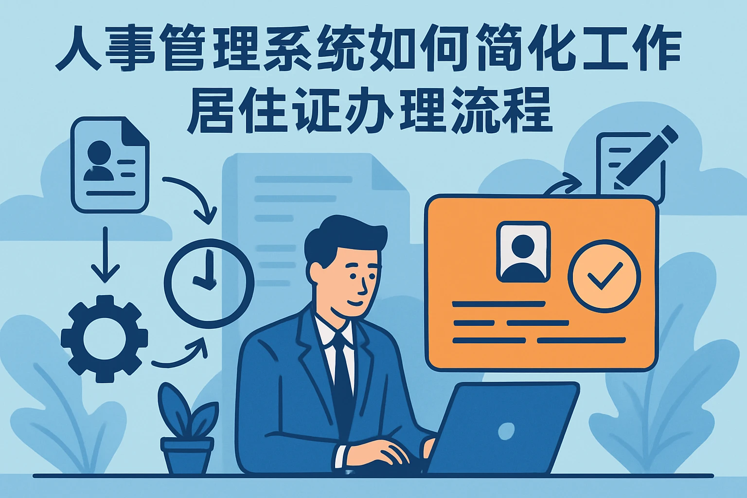 人事管理系统如何简化工作居住证办理流程