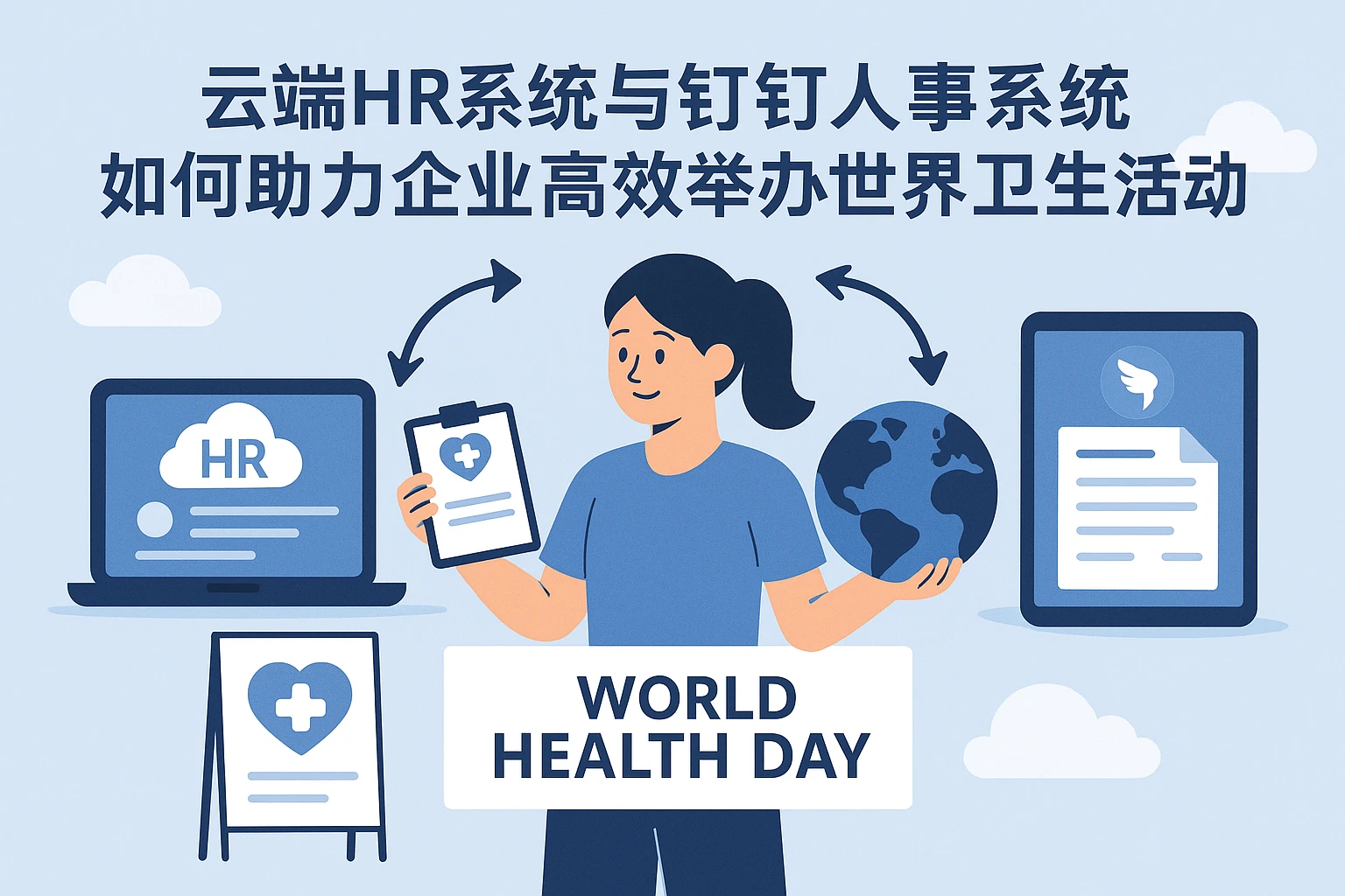 云端HR系统与钉钉人事系统如何助力企业高效举办世界卫生日活动