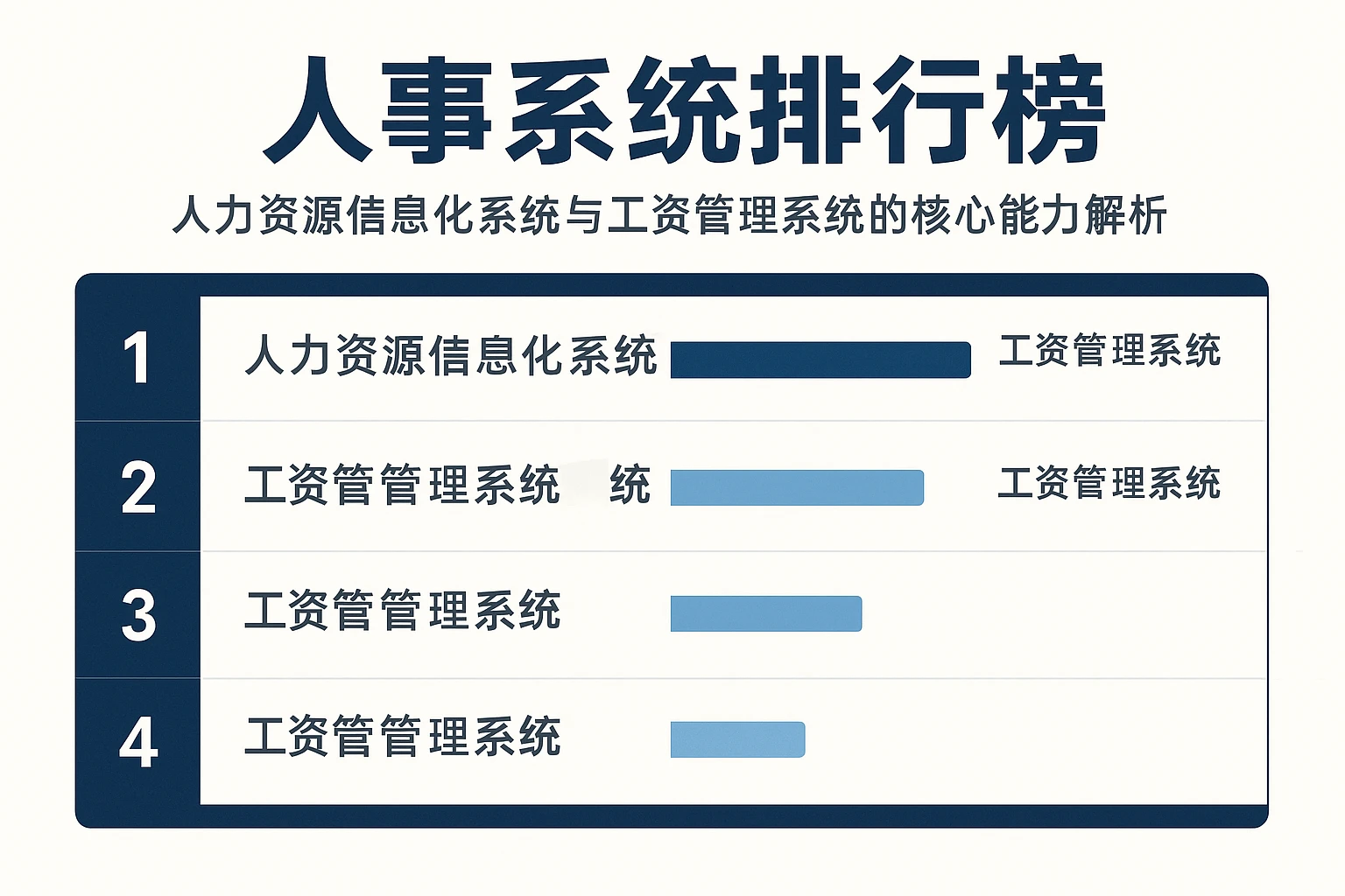 人事系统排行榜:人力资源信息化系统与工资管理系统的核心能力解析