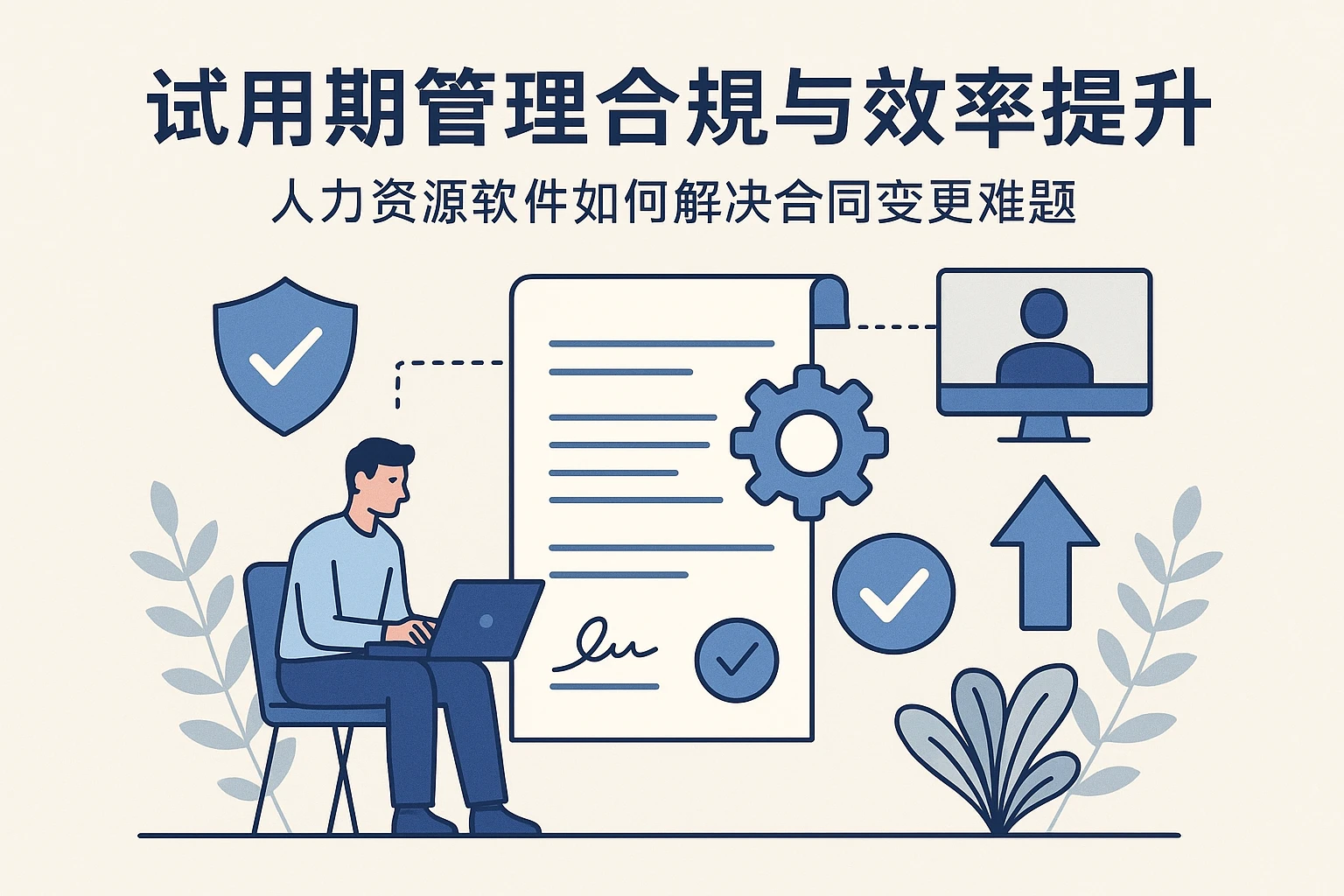 试用期管理合规与效率提升：人力资源软件如何解决合同变更难题