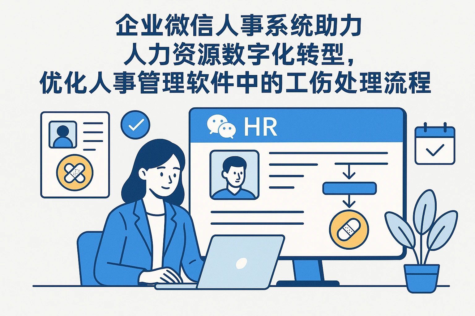企业微信人事系统助力人力资源数字化转型，优化人事管理软件中的工伤处理流程