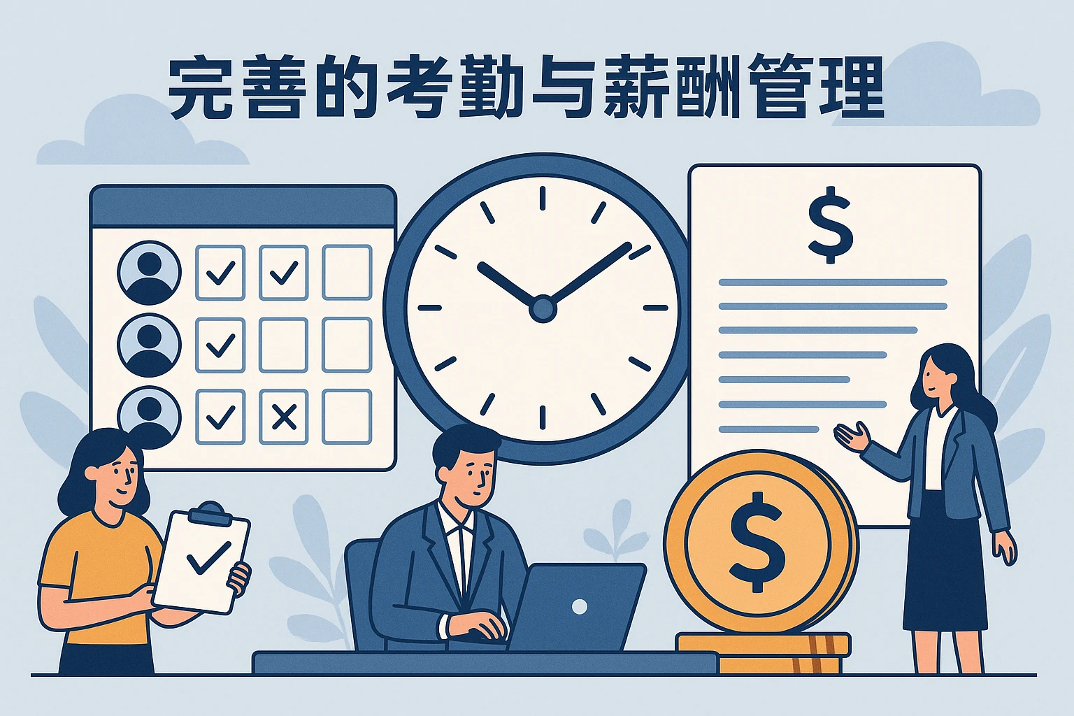 完善的考勤与薪酬管理
