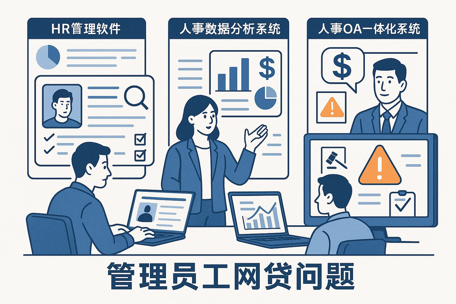如何运用HR管理软件、人事数据分析系统和人事OA一体化系统管理员工网贷问题