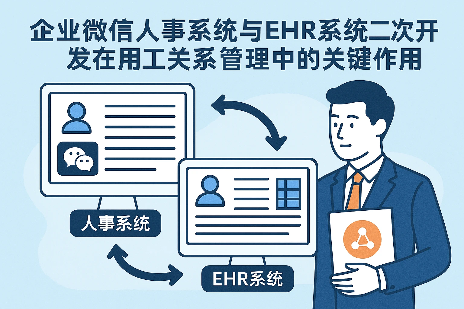 企业微信人事系统与EHR系统二次开发在用工关系管理中的关键作用