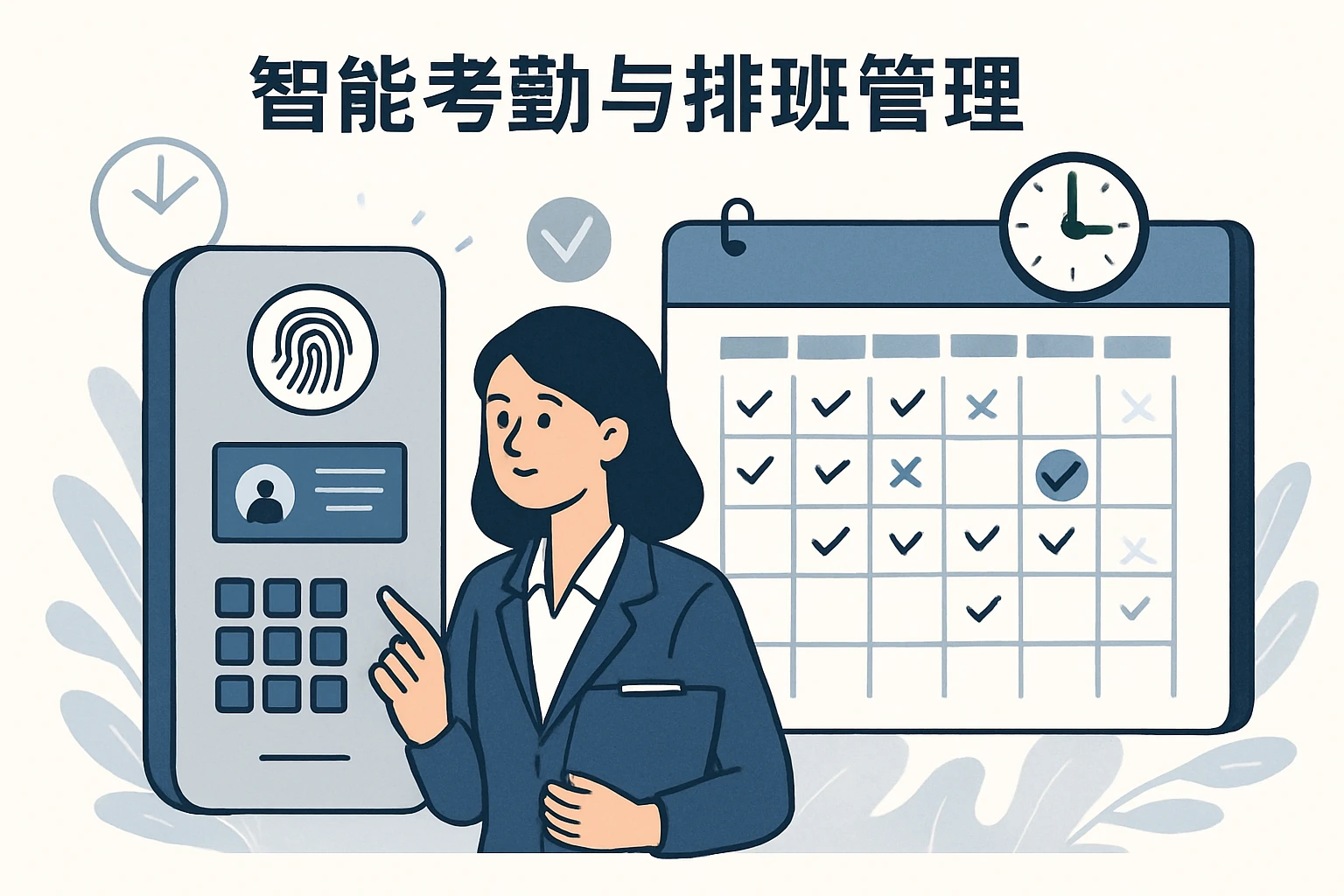 智能考勤与排班管理