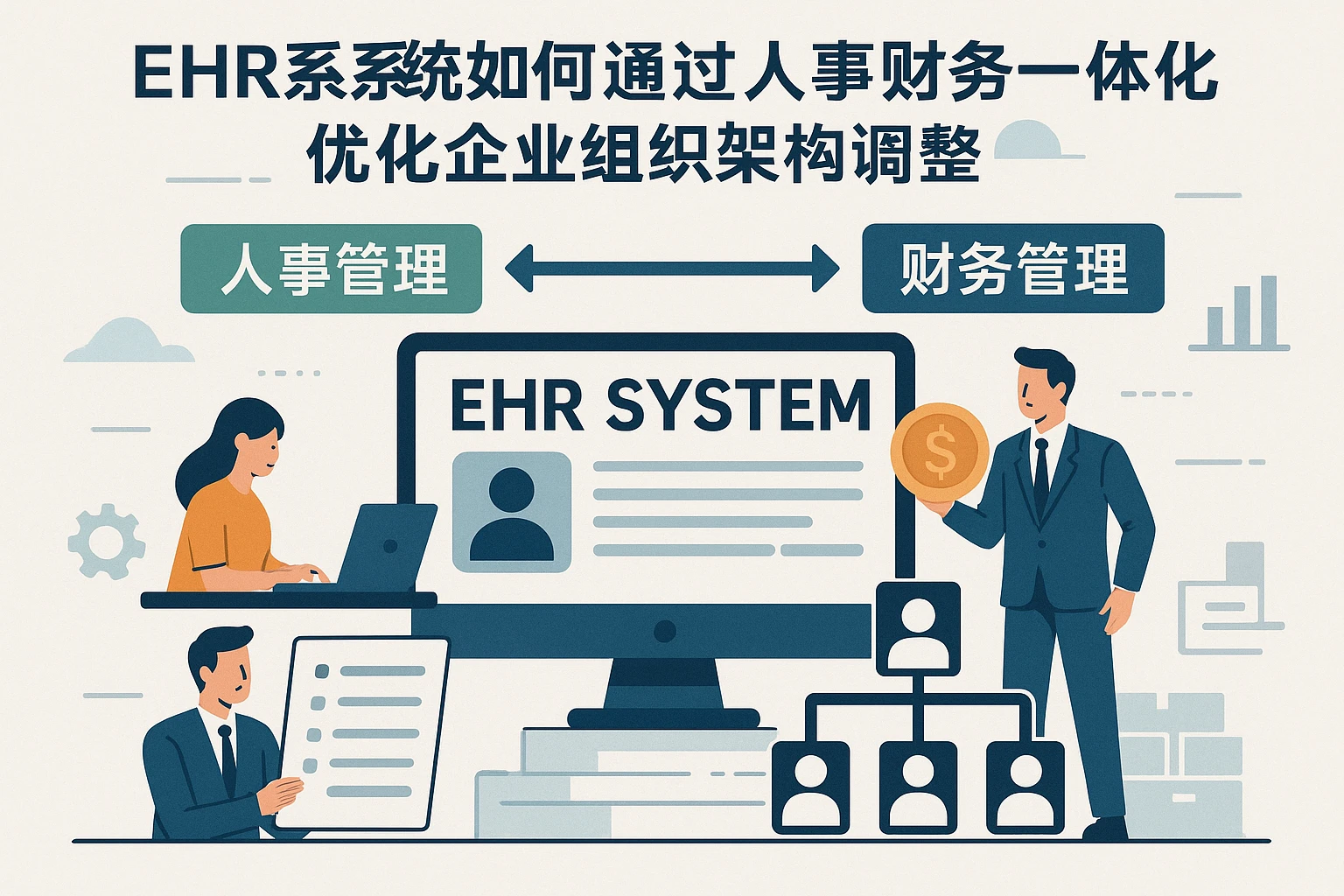 EHR系统如何通过人事财务一体化优化企业组织架构调整