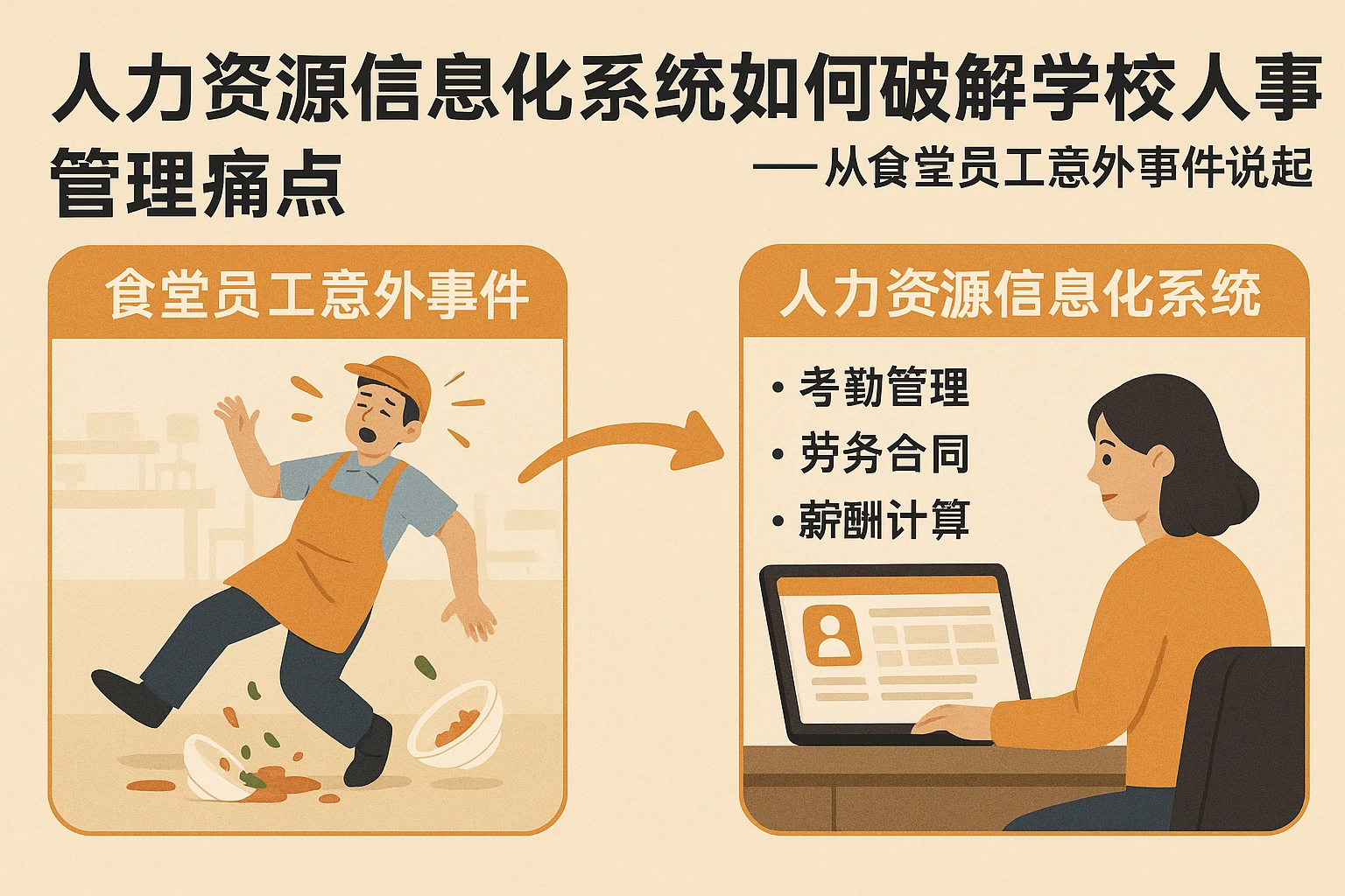 人力资源信息化系统如何破解学校人事管理痛点——从食堂员工意外事件说起