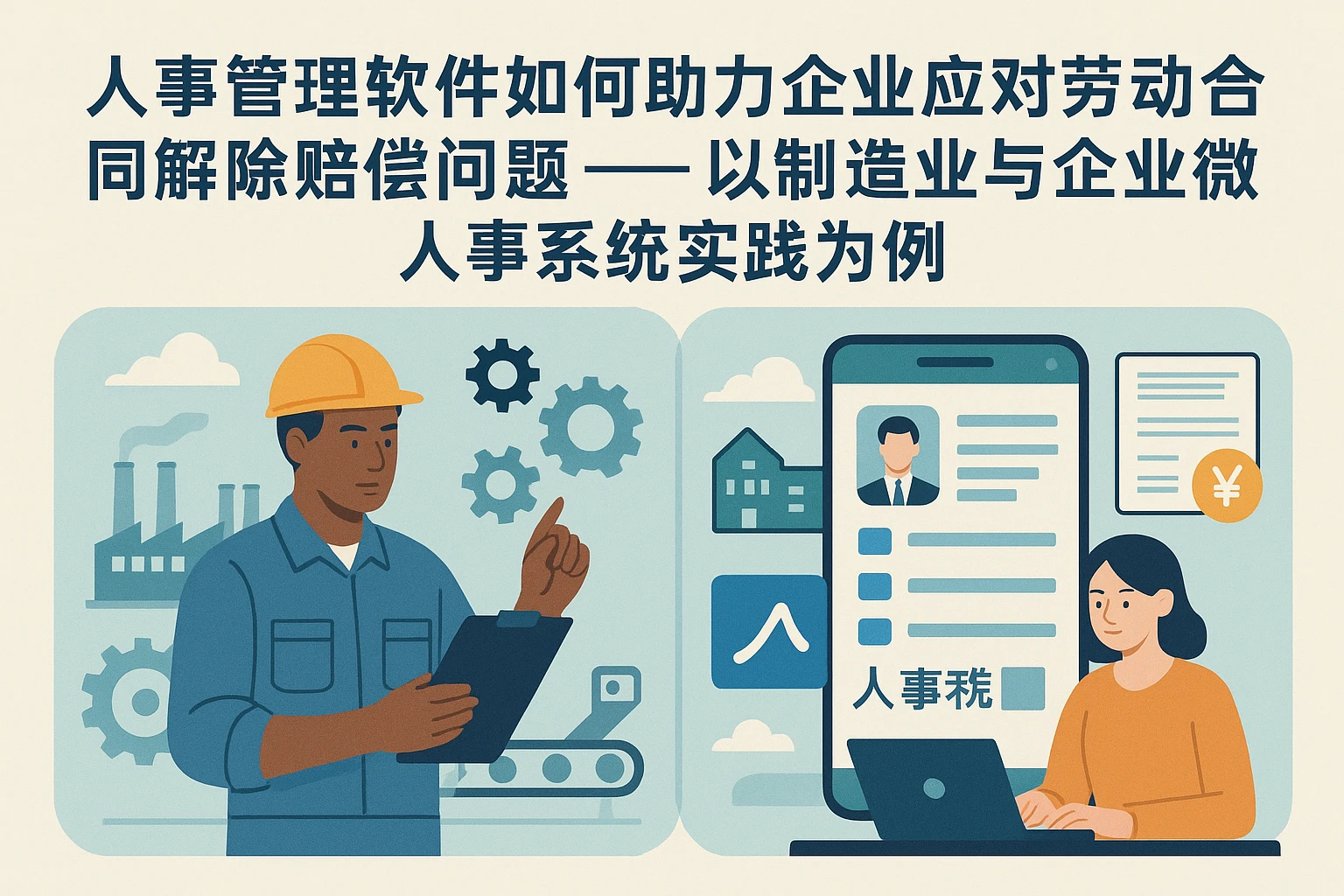 人事管理软件如何助力企业应对劳动合同解除赔偿问题——以制造业与企业微信人事系统实践为例