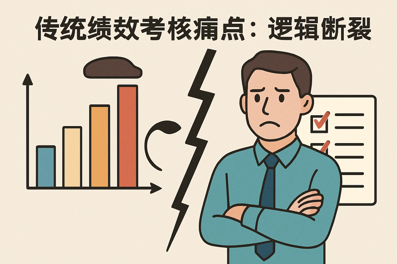 2. 传统绩效考核的痛点：逻辑断裂