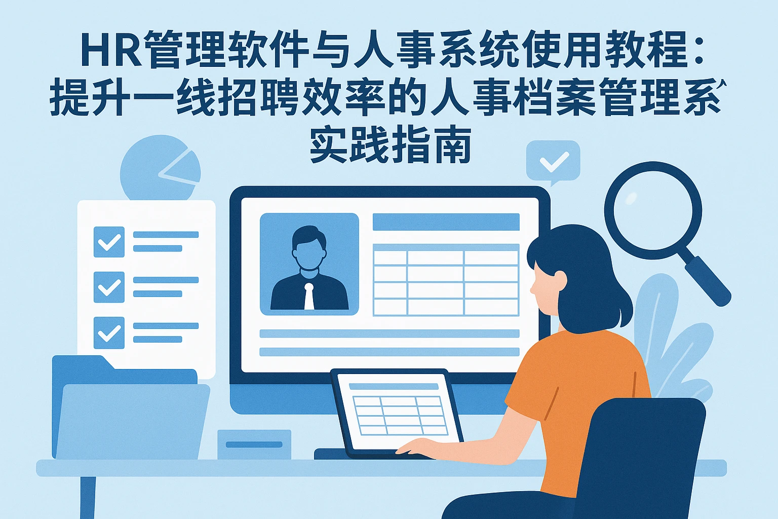 HR管理软件与人事系统使用教程:提升一线招聘效率的人事档案管理系统实践指南