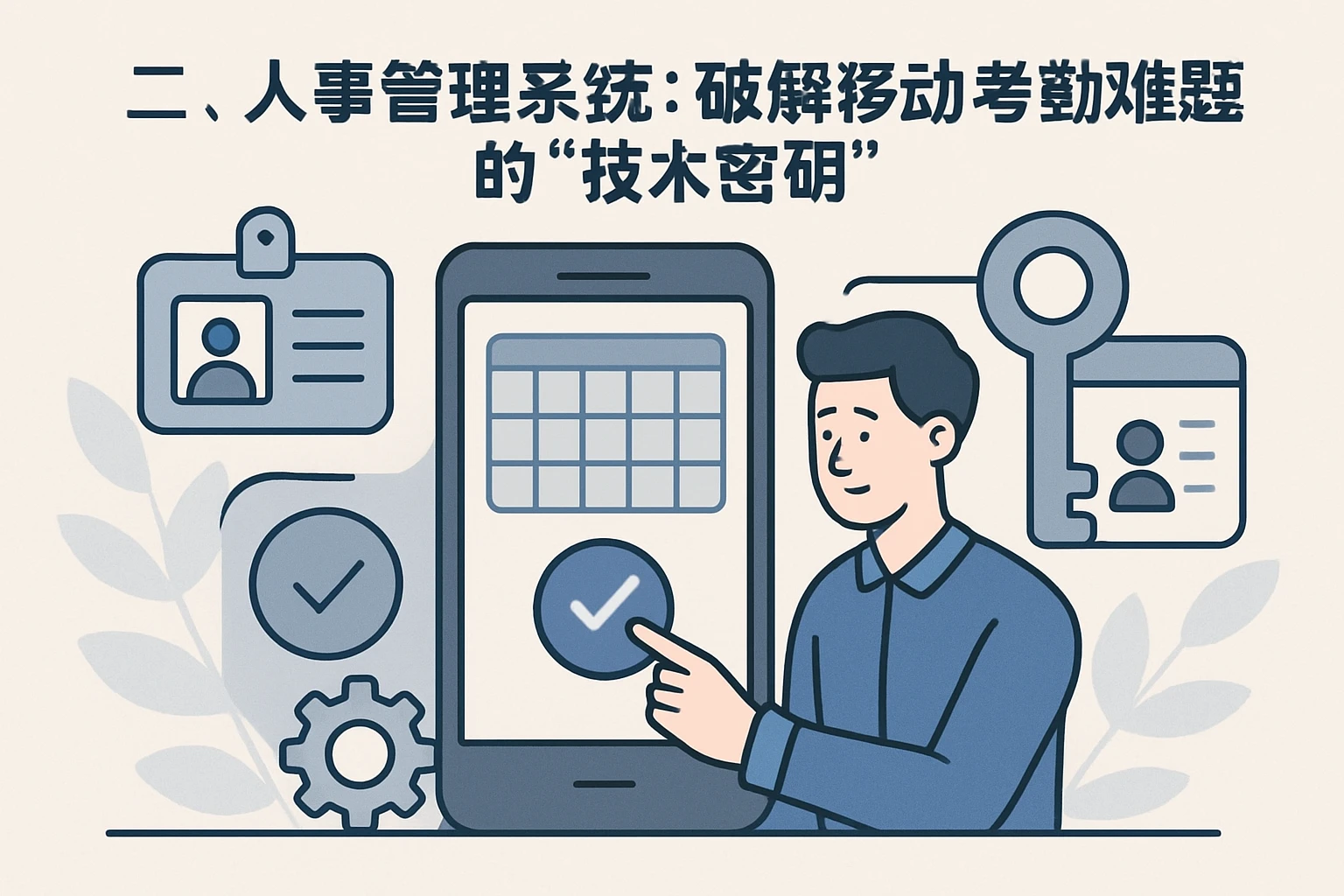 二、人事管理系统:破解移动考勤难题的“技术密钥”