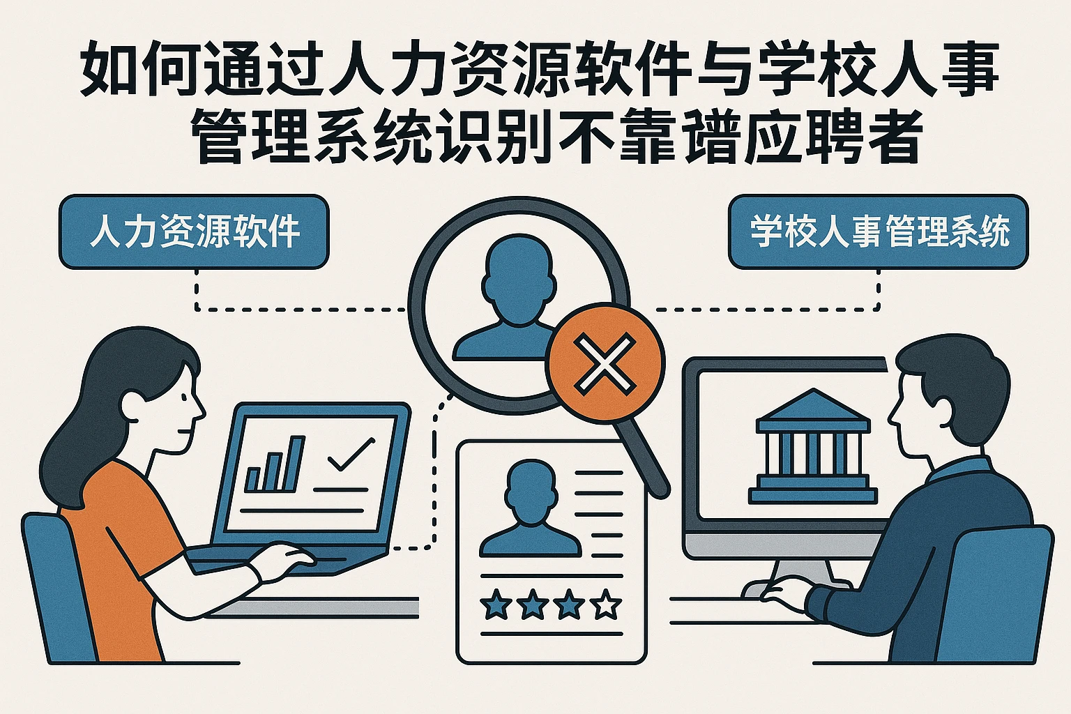 如何通过人力资源软件与学校人事管理系统识别不靠谱应聘者