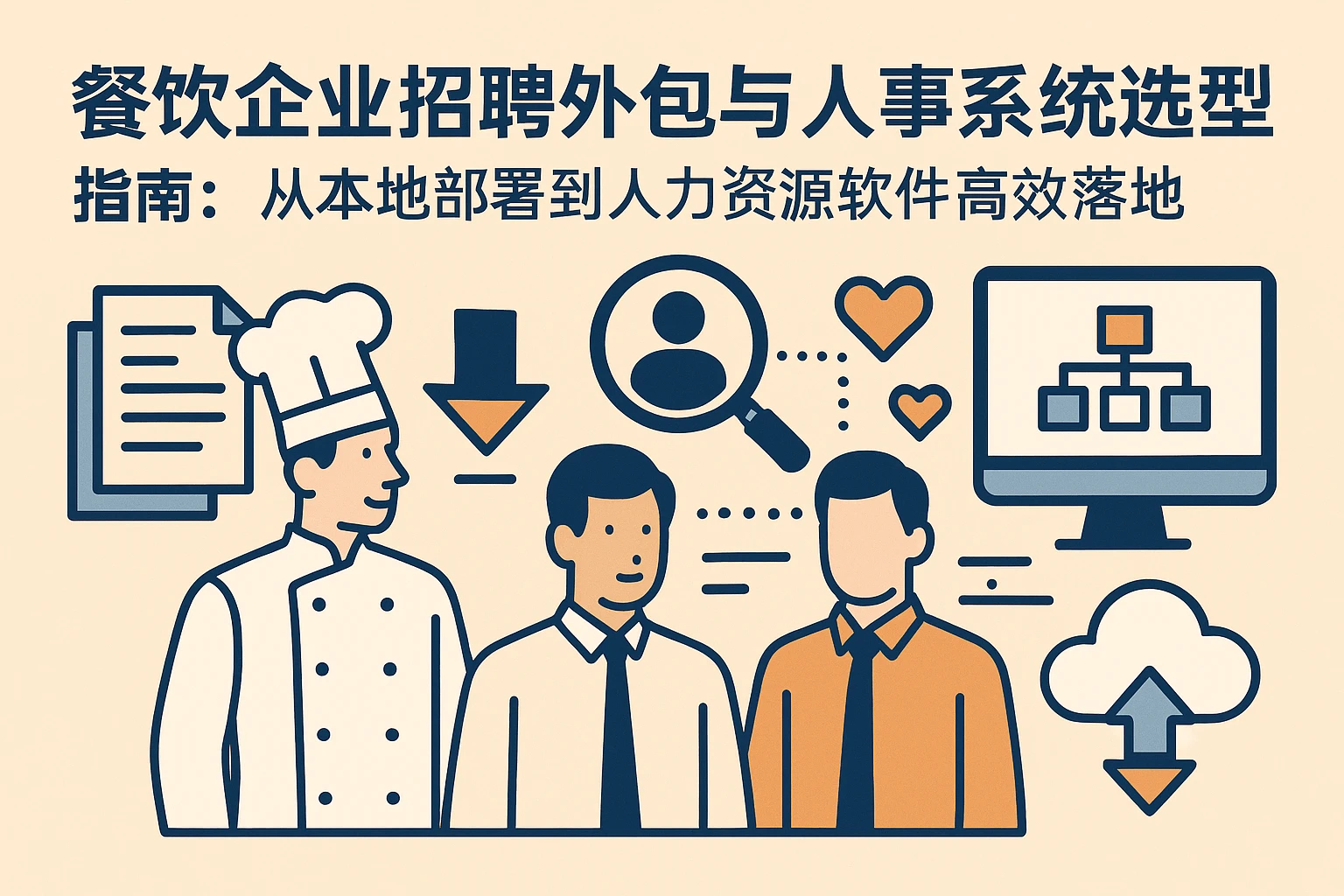 餐饮企业招聘外包与人事系统选型指南:从本地部署到人力资源软件的高效落地