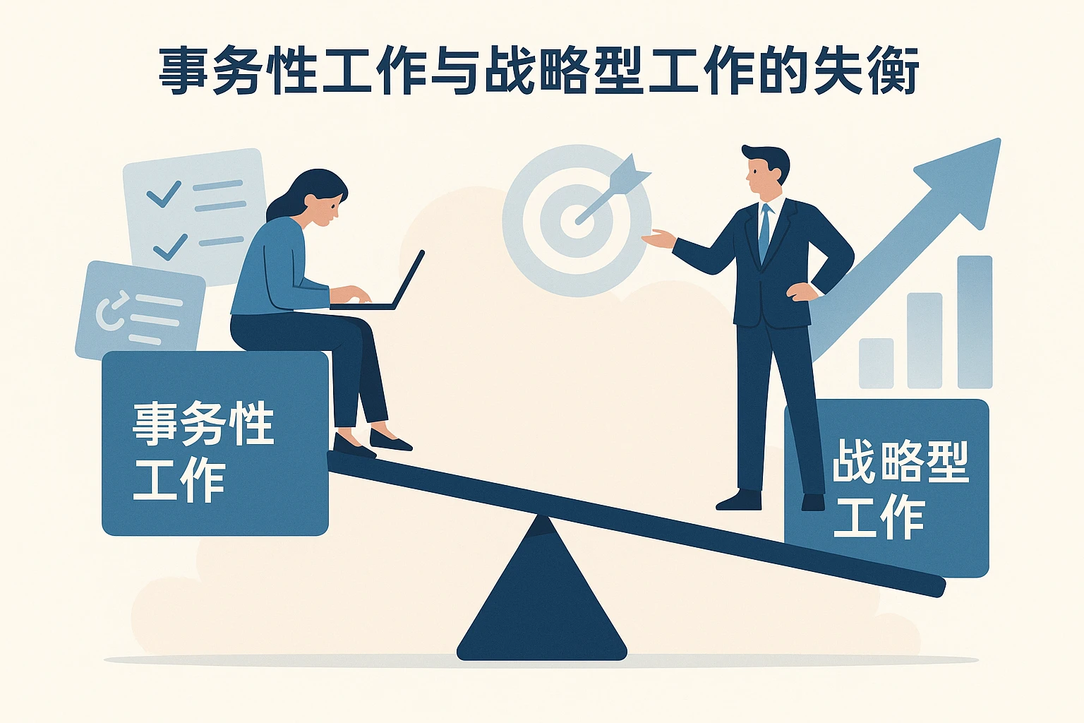 2. 事务性工作与战略型工作的失衡