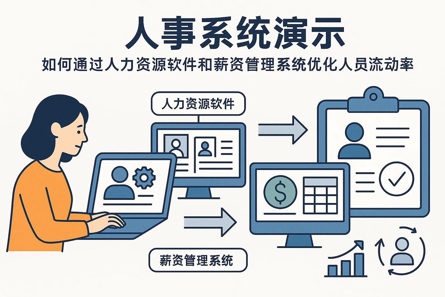 人事系统演示：如何通过人力资源软件和薪资管理系统优化人员流动率
