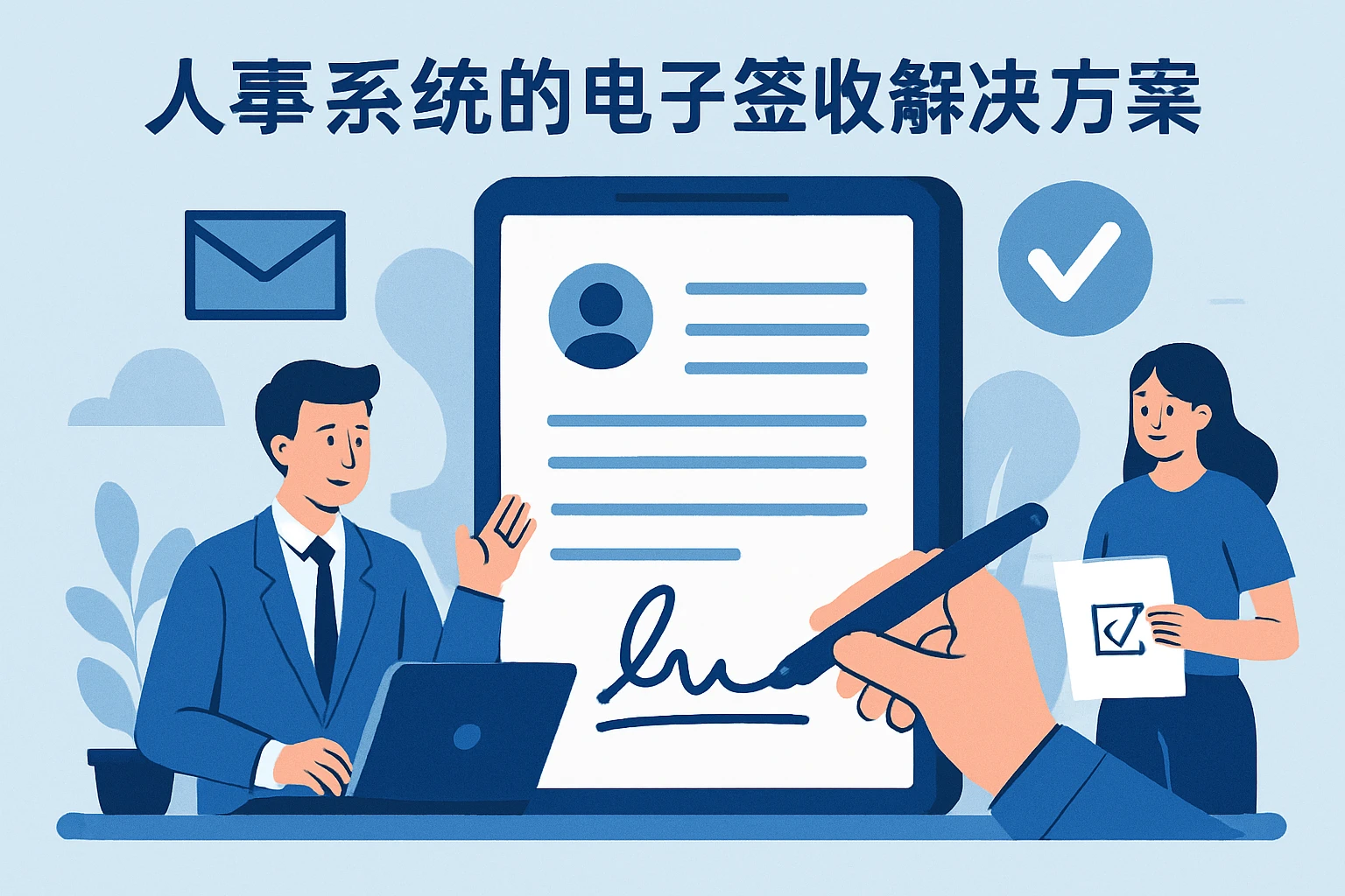 人事系统的电子签收解决方案