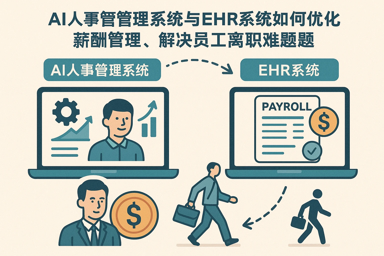 AI人事管理系统与EHR系统如何优化薪酬管理，解决员工离职难题