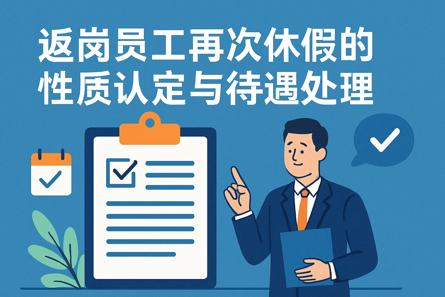 返岗员工再次休假的性质认定与待遇处理