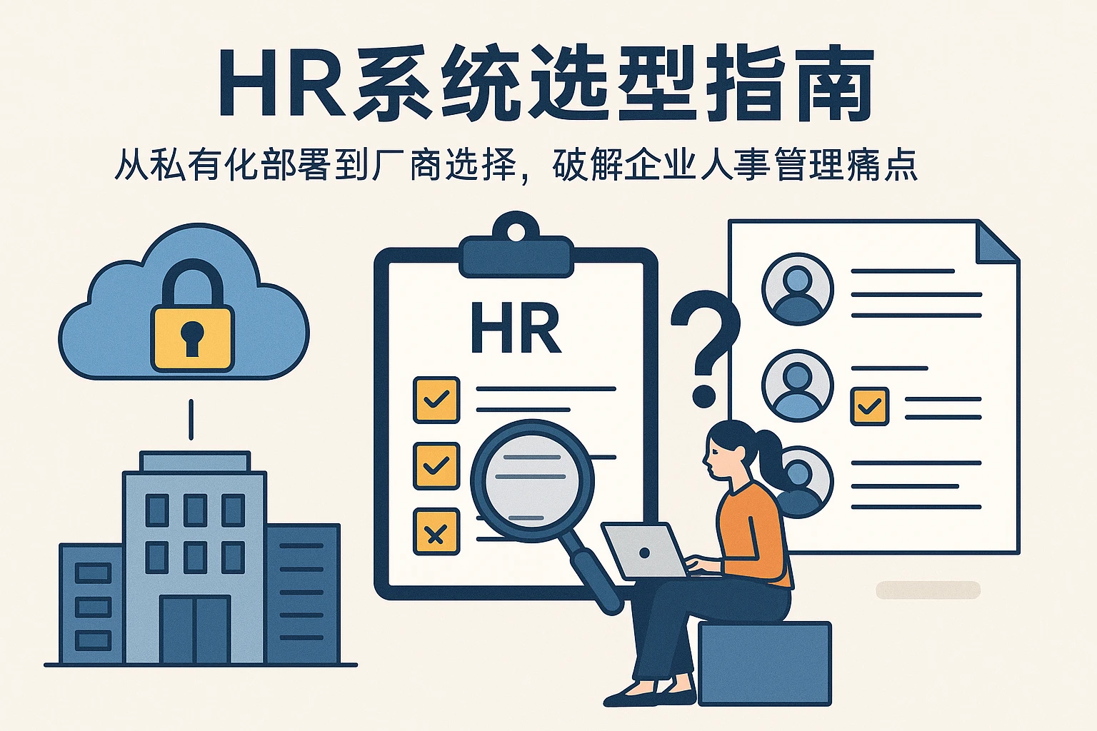 HR系统选型指南:从私有化部署到厂商选择,破解企业人事管理痛点