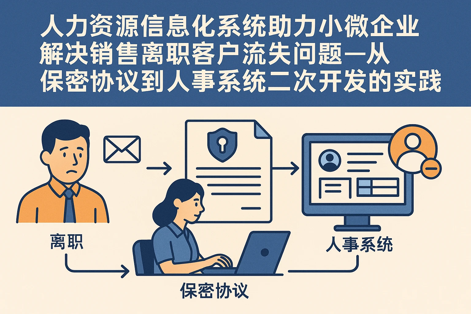 人力资源信息化系统助力小微企业解决销售离职客户流失问题——从保密协议到人事系统二次开发的实践路径