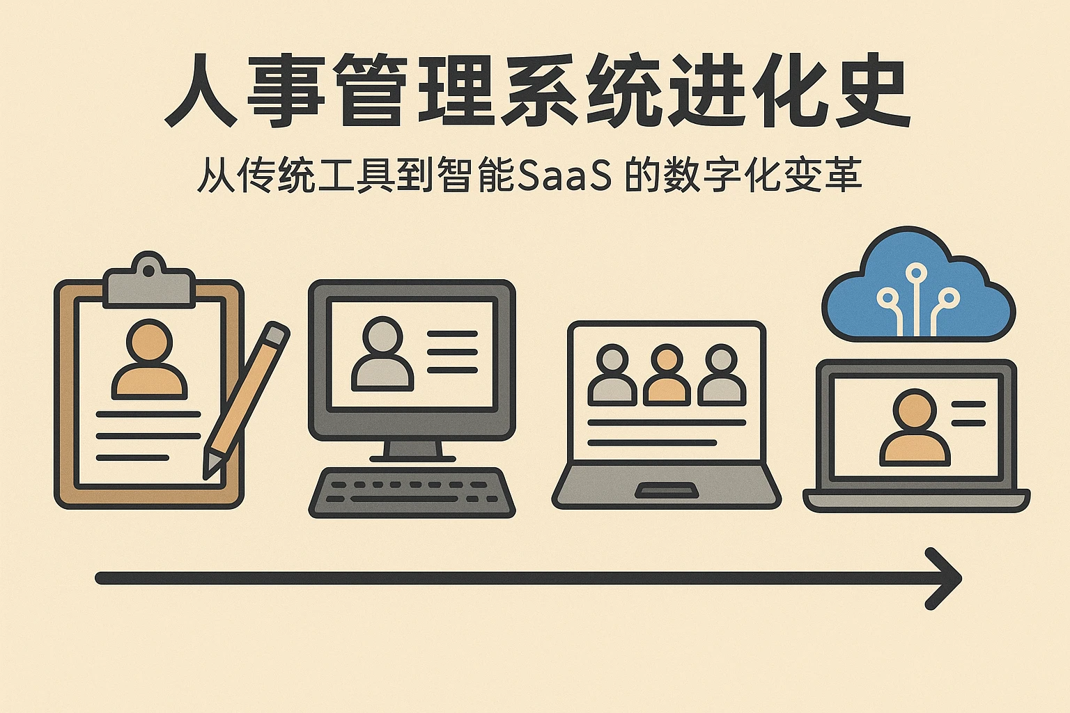 人事管理系统进化史：从传统工具到智能SaaS的数字化变革