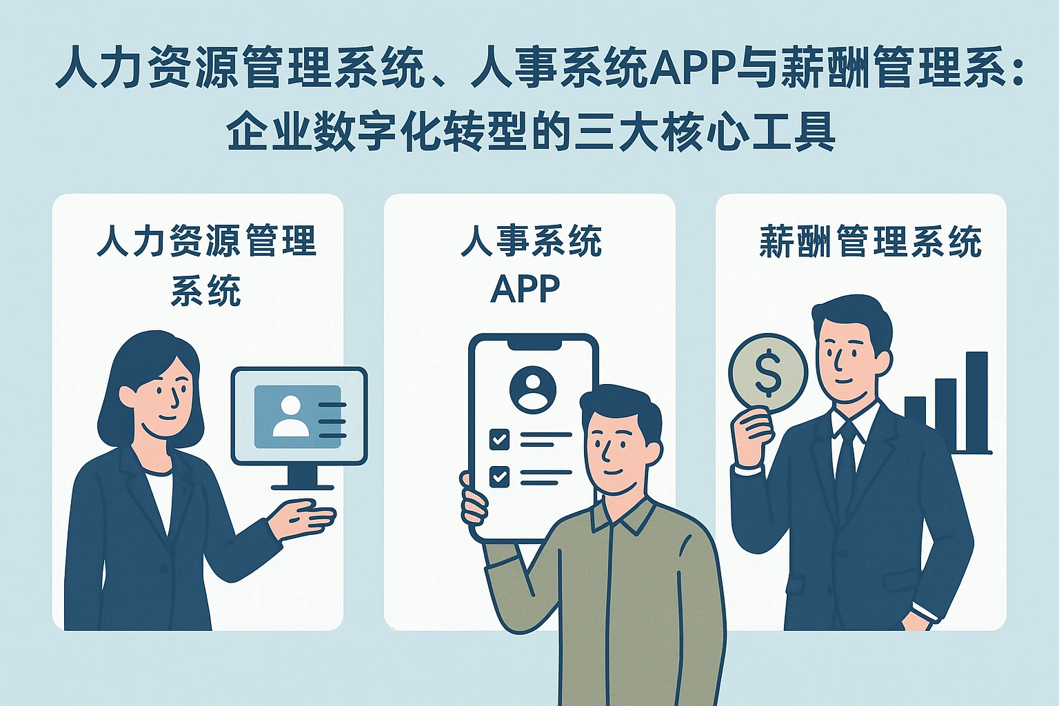人力资源管理系统、人事系统APP与薪酬管理系统:企业数字化转型的三大核心工具
