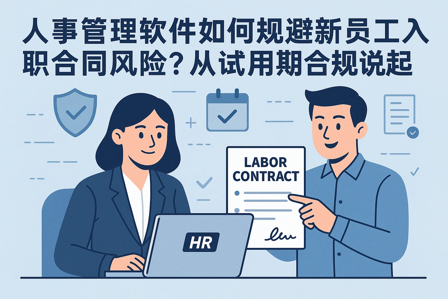 人事管理软件如何规避新员工入职合同风险?从试用期合规说起