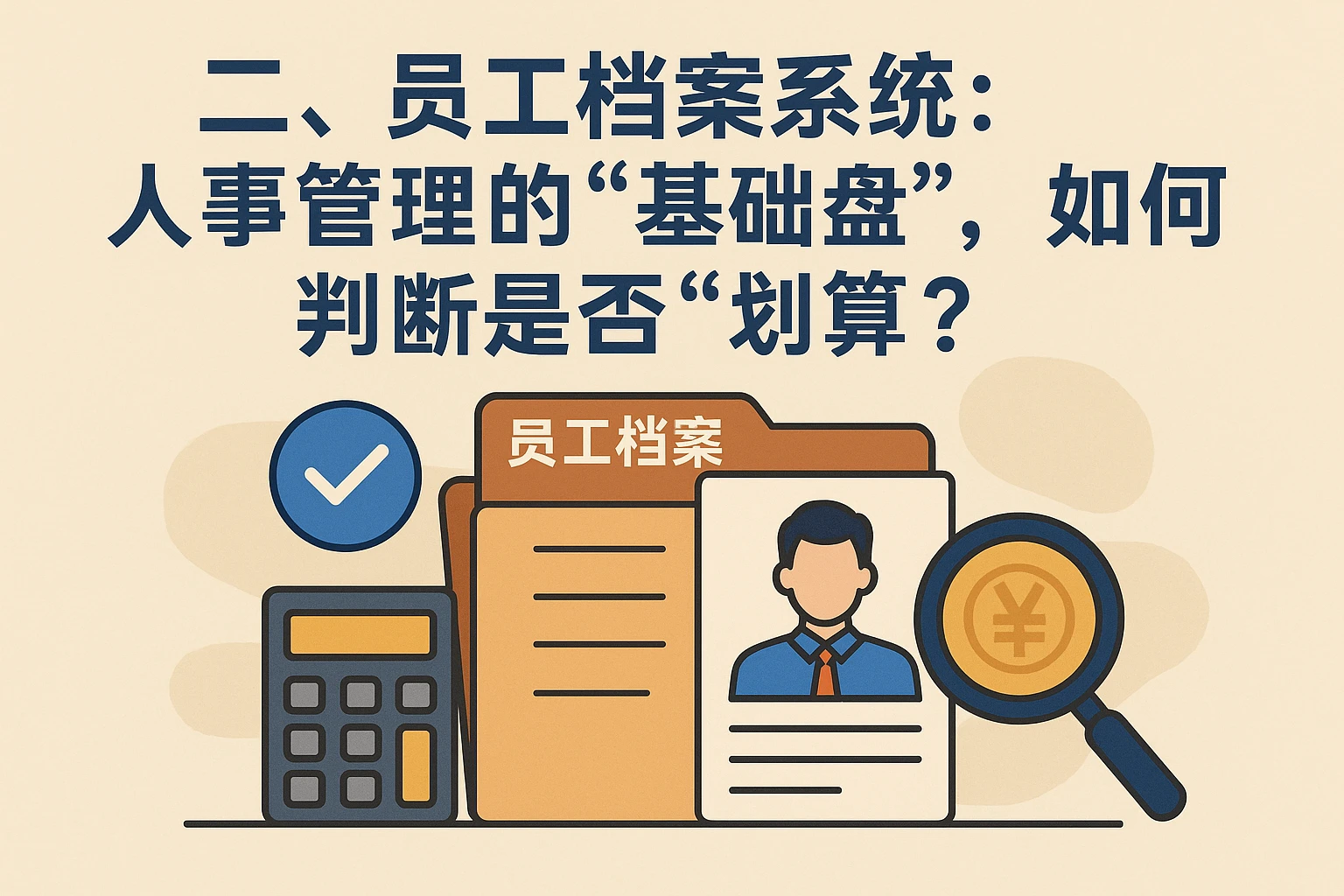 二、员工档案系统:人事管理的“基础盘”,如何判断是否“划算”?