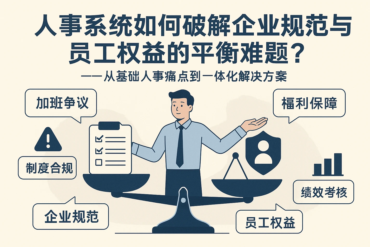 人事系统如何破解企业规范与员工权益的平衡难题？——从基础人事痛点到一体化解决方案