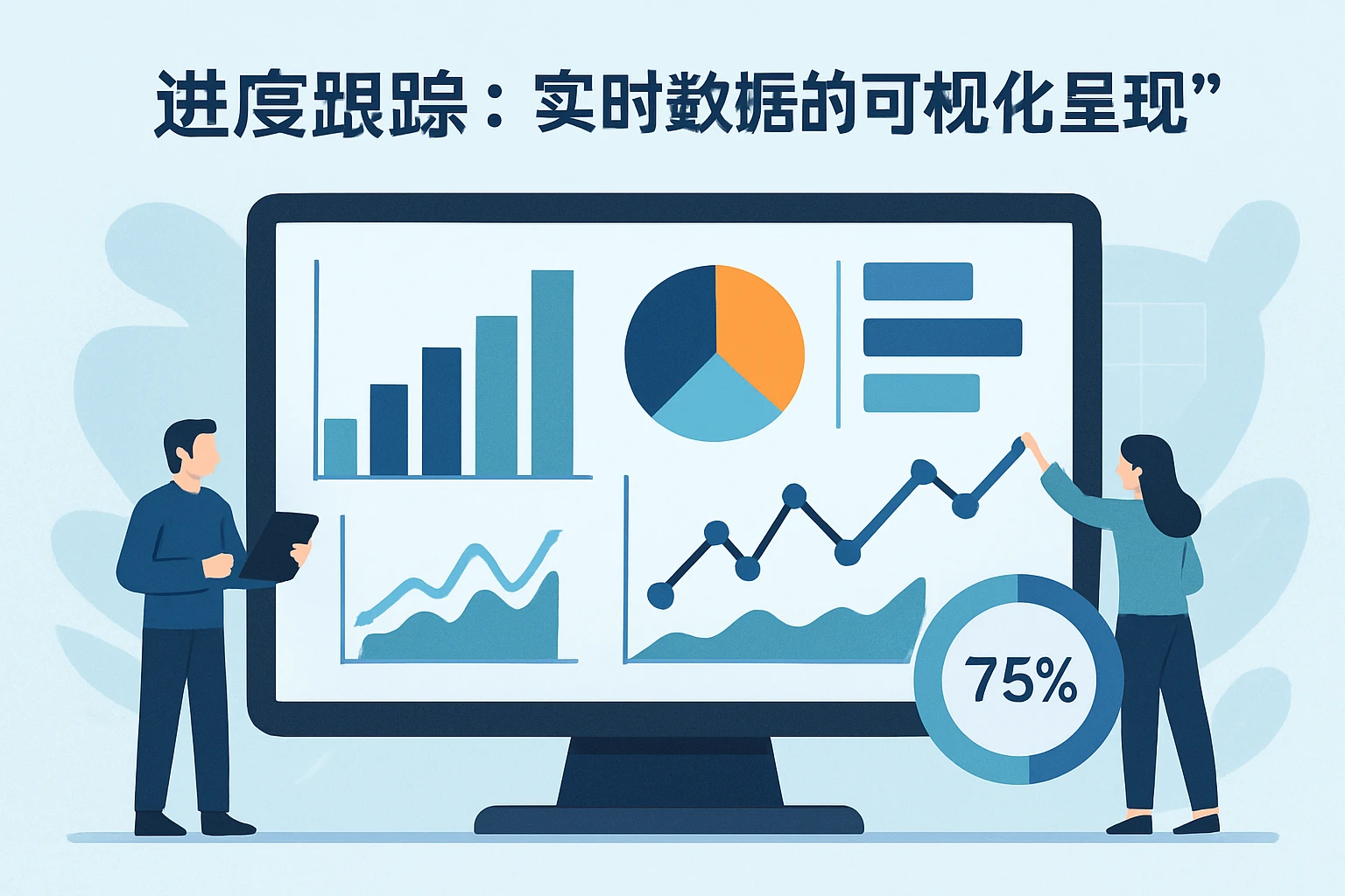 2. 进度跟踪:实时数据的“可视化呈现”