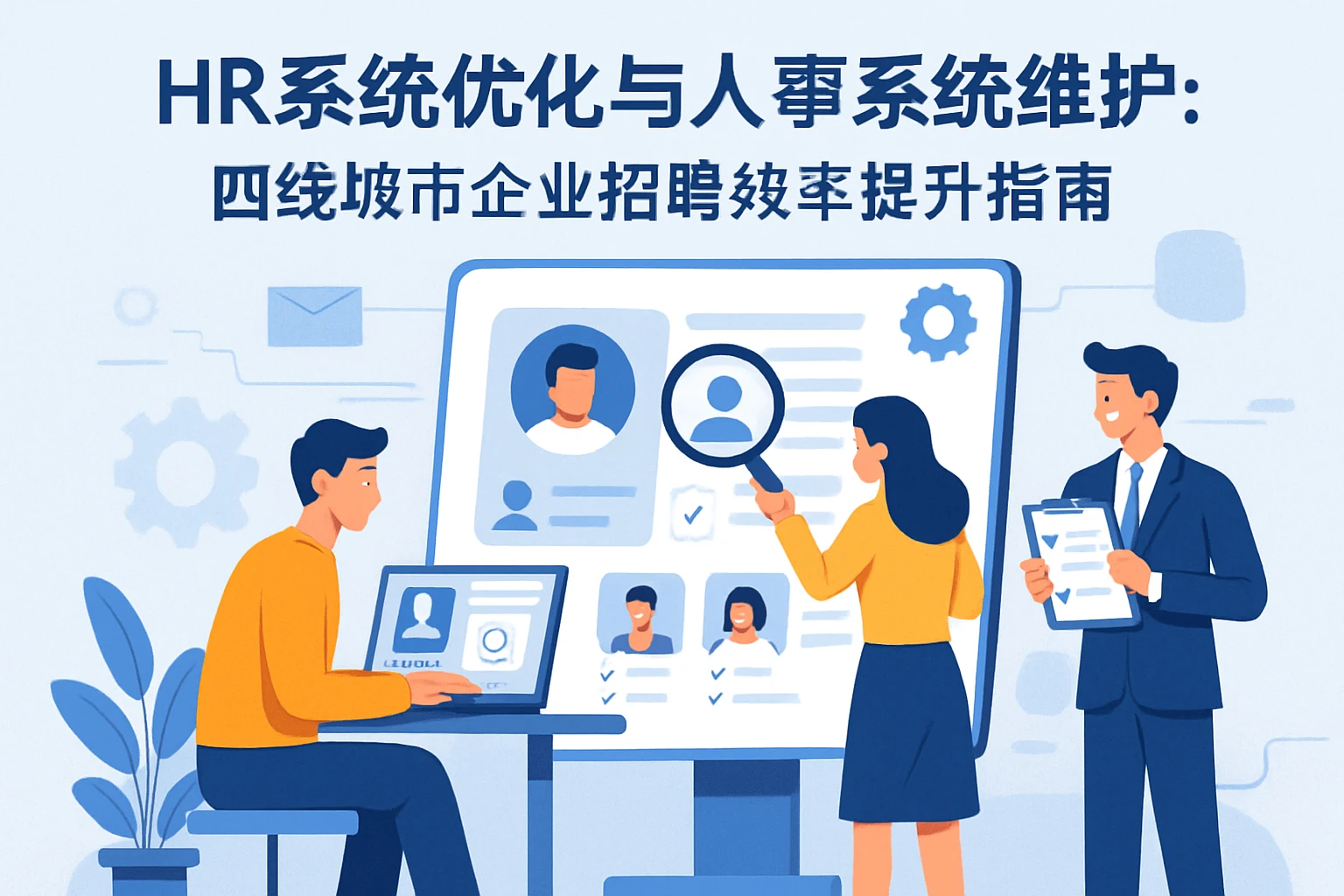 HR系统优化与人事系统维护:四线城市企业招聘效率提升指南