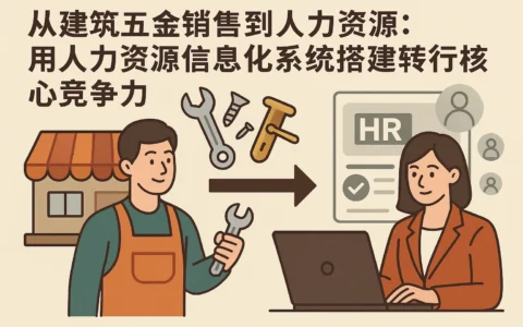从建筑五金销售到人力资源：用人力资源信息化系统搭建转行核心竞争力
